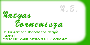 matyas bornemisza business card